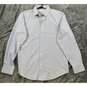 Mizzen Main Leeward Button Up Shirt extra large Fit Blue Plaid Mens‎